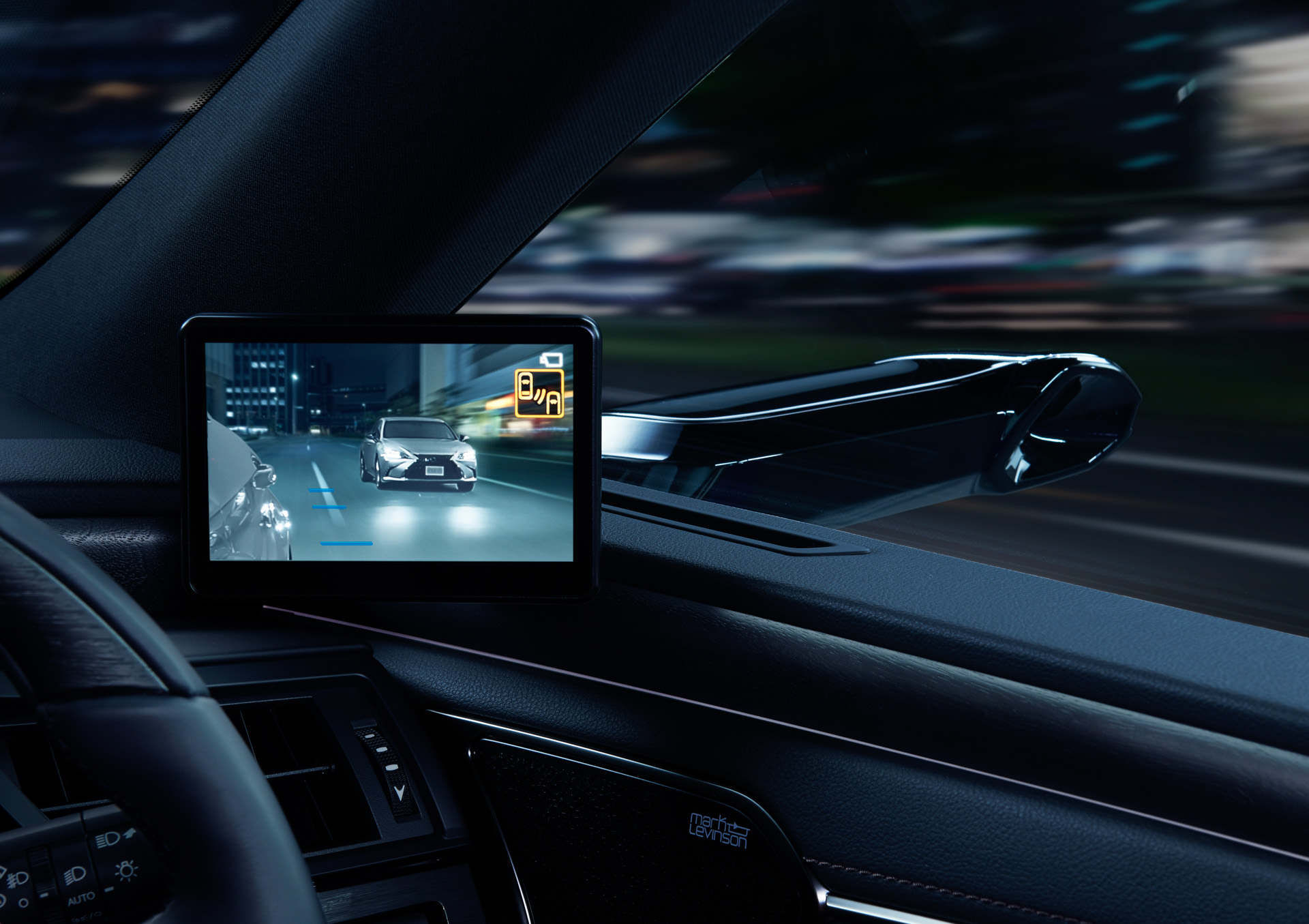 デジタルアウターミラー（夜間時）