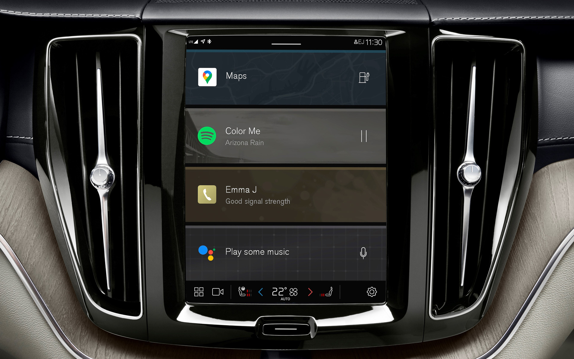 Google搭載の新型インフォテイメント・システムが搭載された