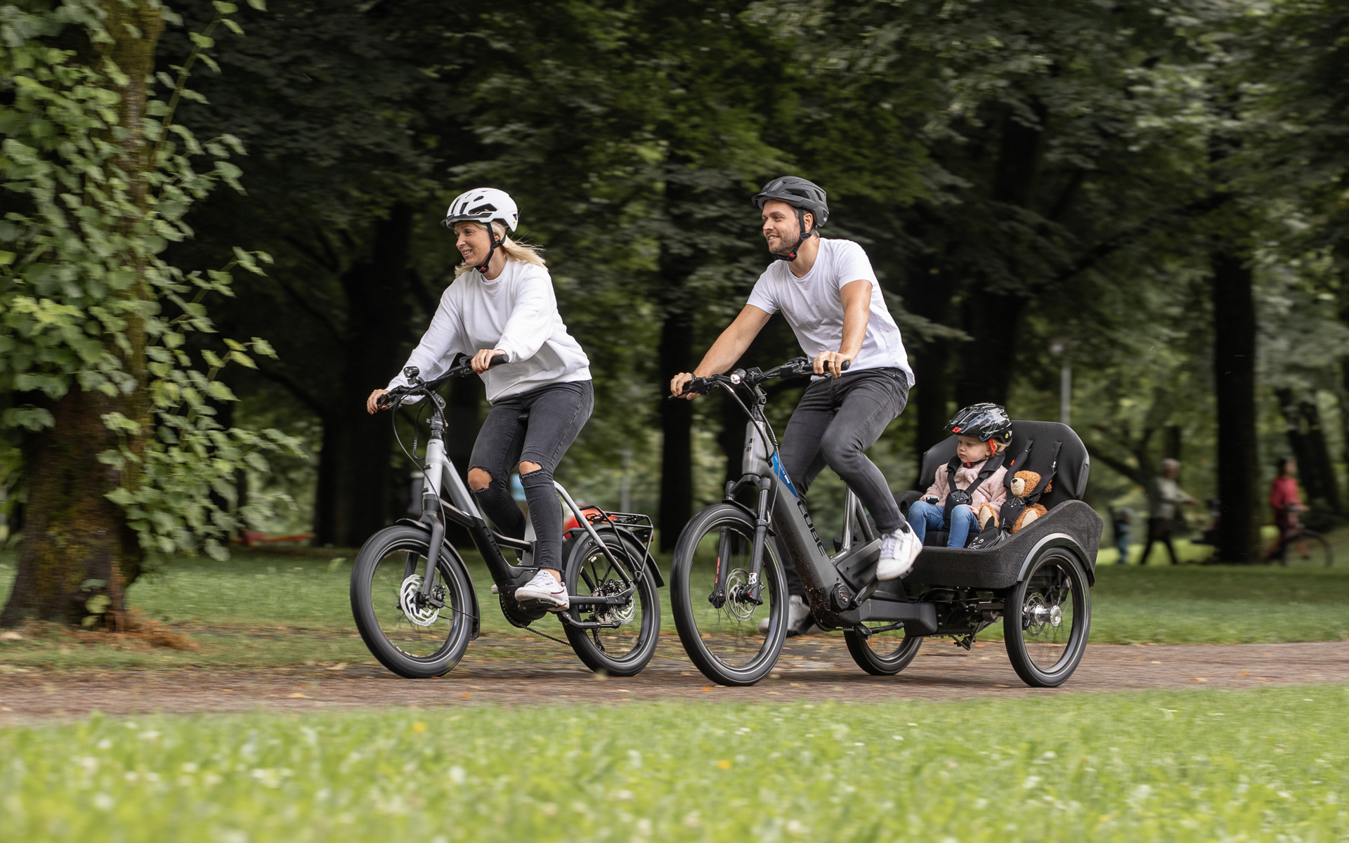 子供も安全かつ安定して乗せられる