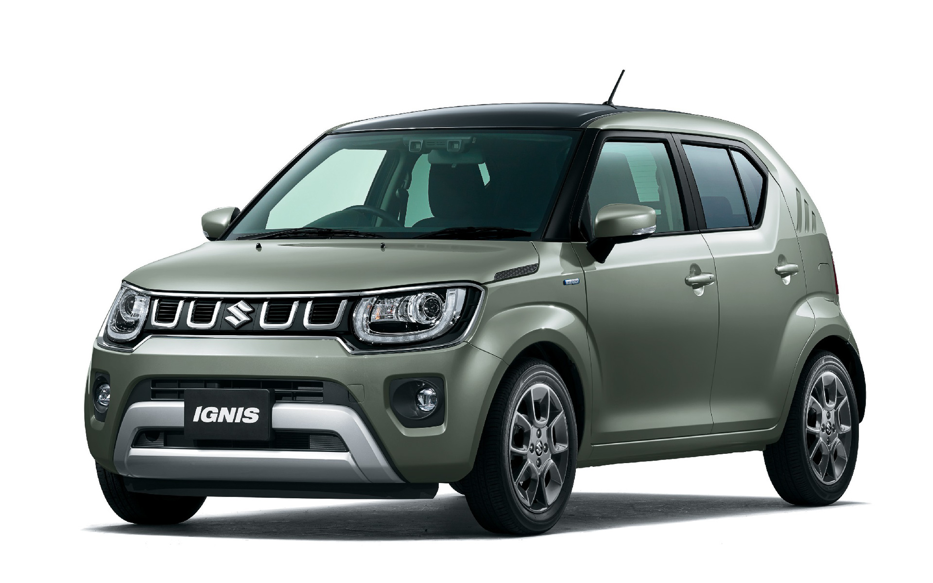 イグニス　HYBRID MV　ボディカラー：タフカーキパールメタリック ブラック2トーンルーフ