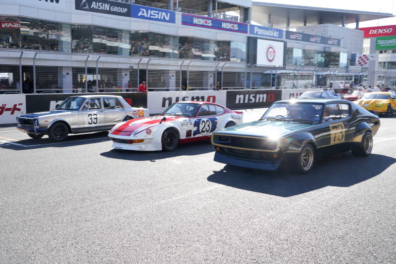 2019年のNISMO Festivalの様子。レジェンドマシンやレジェンドドライバーが集まることでも知られる