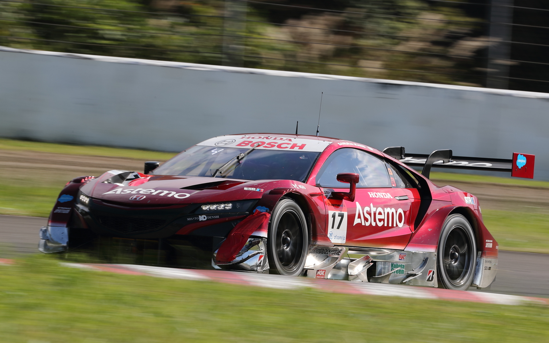 3位に入った17号車 Astemo NSX-GT（塚越広大/ベルトラン・バゲット組、BS）