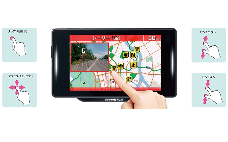 タッチパネル操作イメージ