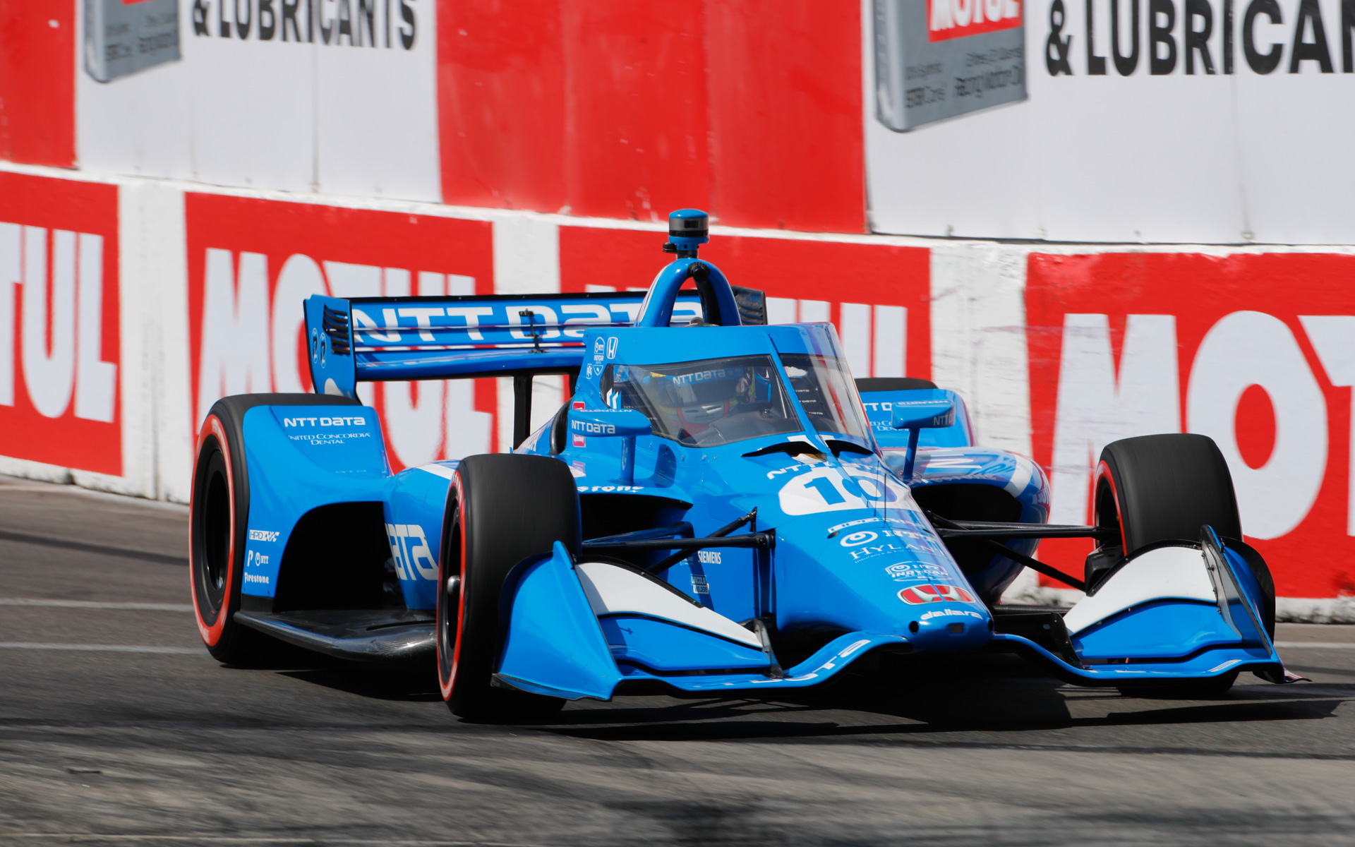 チャンピオンを獲得したアレックス・パロウ選手の10号車 チップ・ガナッシ・レーシング・ホンダ（写真は予選時）