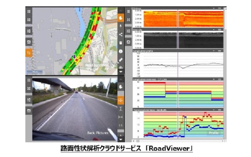 路面性状解析クラウドサービス「ロードビューワー（RoadViewer）」