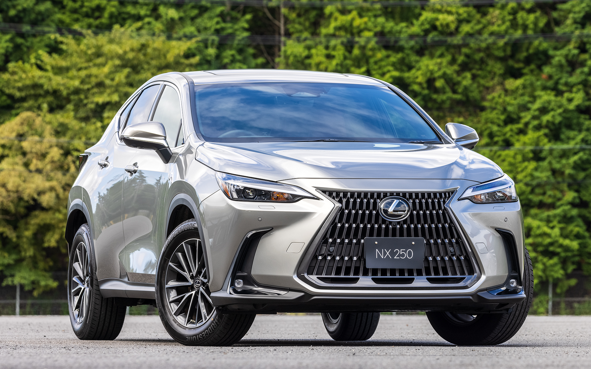 NX250。撮影車両のボディカラーはソニックチタニウム