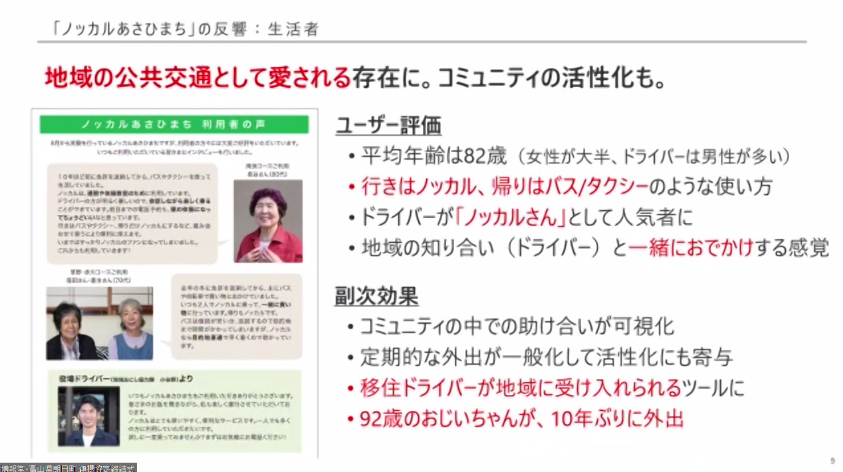 説明に利用されたスライド