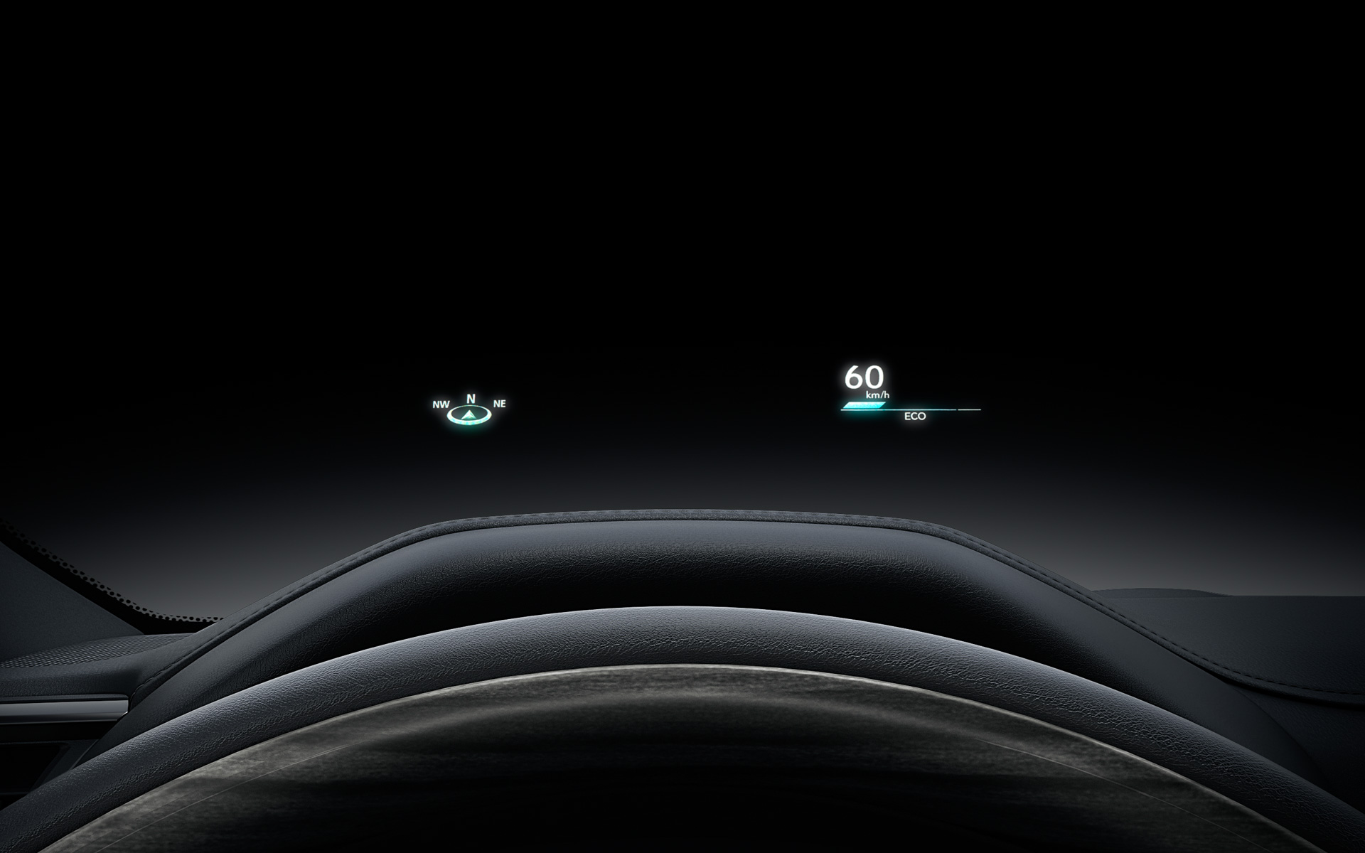 HUD（ヘッドアップディスプレイ）も装備