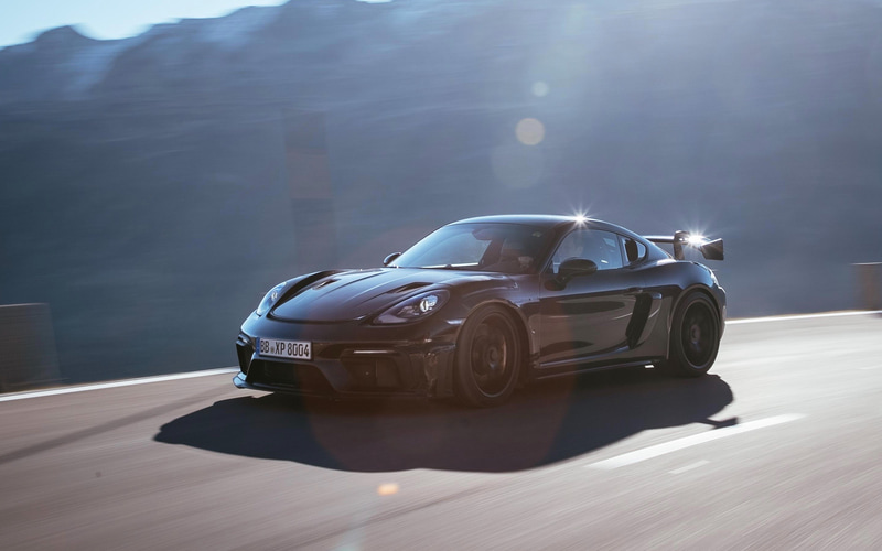 ポルシェ718ケイマンGT4RS ペーパーウェイト メタルカー【希少】新品