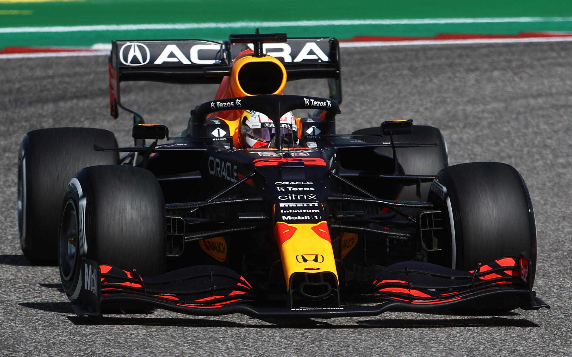 レッドブル・ホンダのマックス・フェルスタッペン選手（33号車 レッドブル・レーシング・ホンダ）がアメリカGPを優勝 （C）Getty Images / Red Bull Content Pool