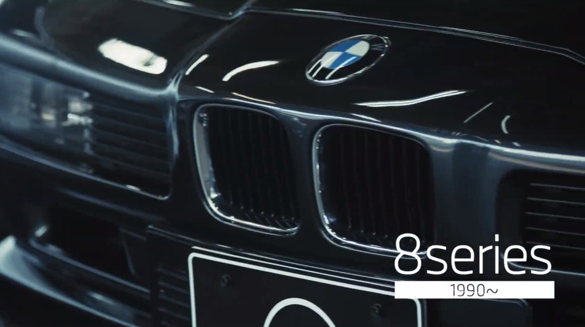 菰田氏は「8シリーズ」に与えられた静粛性向上の技術について解説。また、この年代から快適性と安全性が非常に高まっていることも説明した