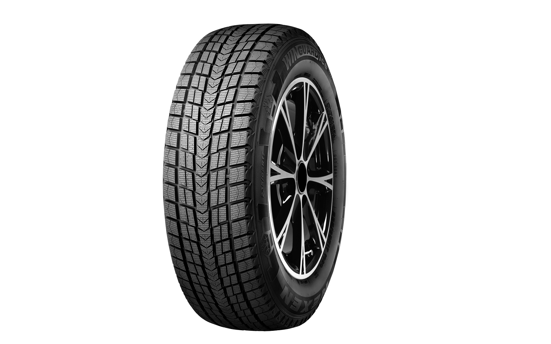トレッドパターンにデュアルＶシェイプや4本のグルーブと2本のセミ・グルーブを採用することでシャーベット路面での排水性を高めるとともに、車重の重いSUV用にショルダーのブロック剛性が高められている「ウィンガードアイス2 SUV」も設定している。設定サイズは215/70R16 100 Q～235/55R19 101 Q