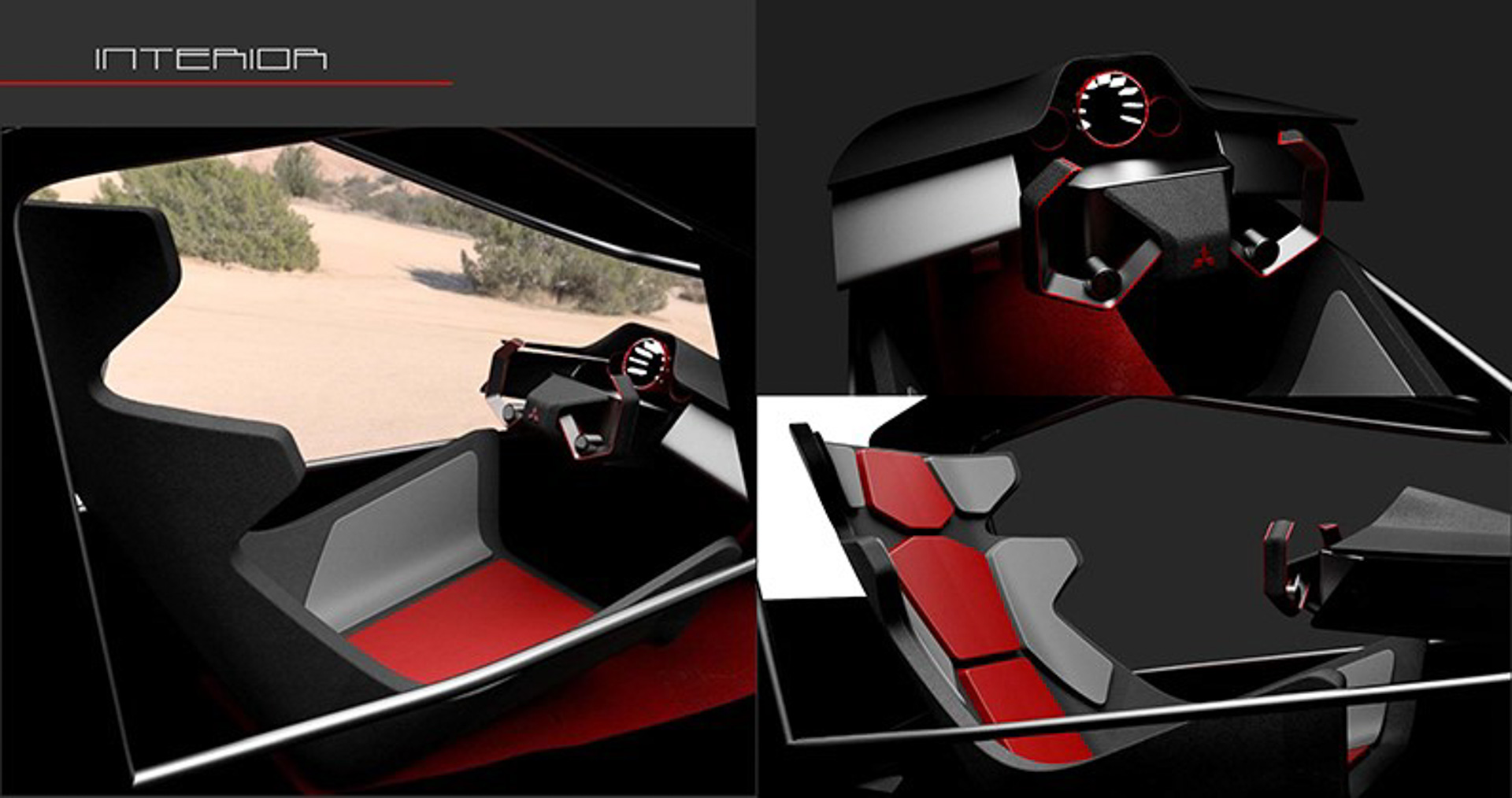 プロジェクトを通しての講評： デザイン、デジタルモデリングのスキルがともに高く、すばらしい提案でした。アイディアもシンプルで分かりやすく、素直にかっこいいクルマです