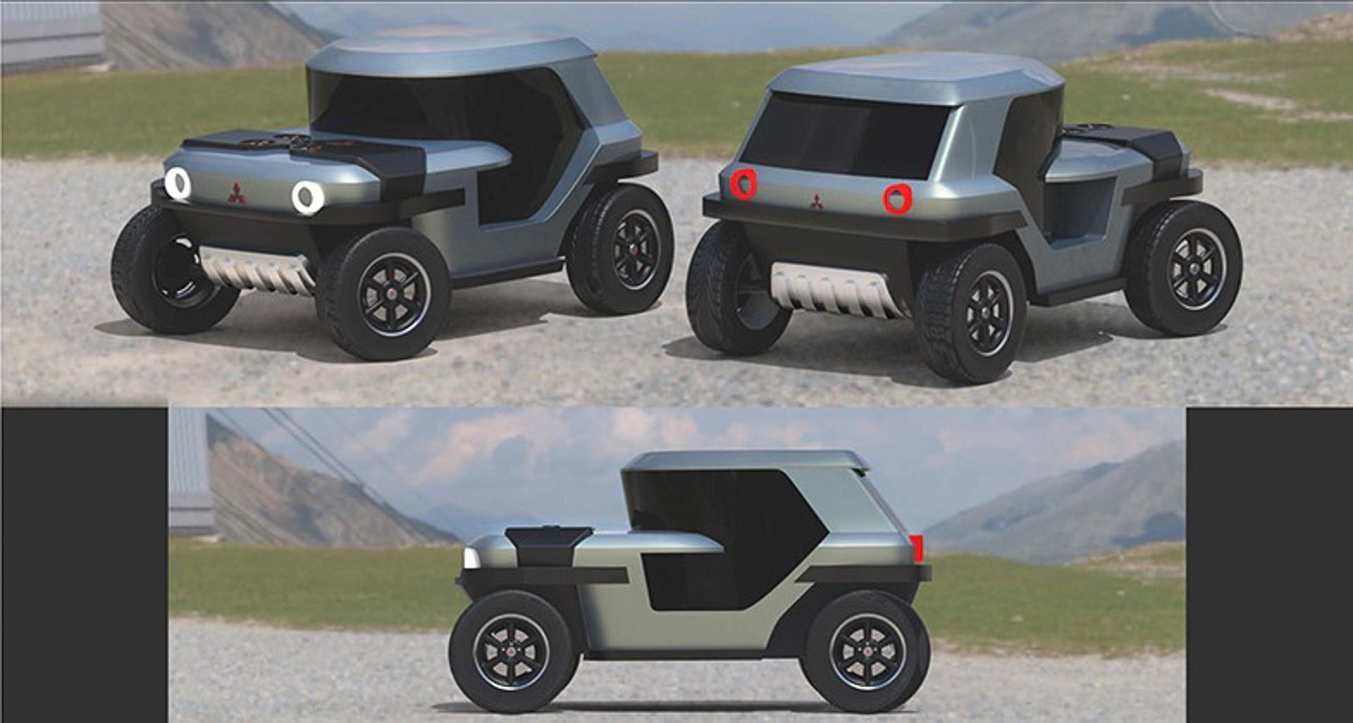 プロジェクトを通しての講評：フロントウィンドウの形に意味があり、考え方がユニークで素直にワクワクする提案でした。面質にこだわるともっと良くなると思います