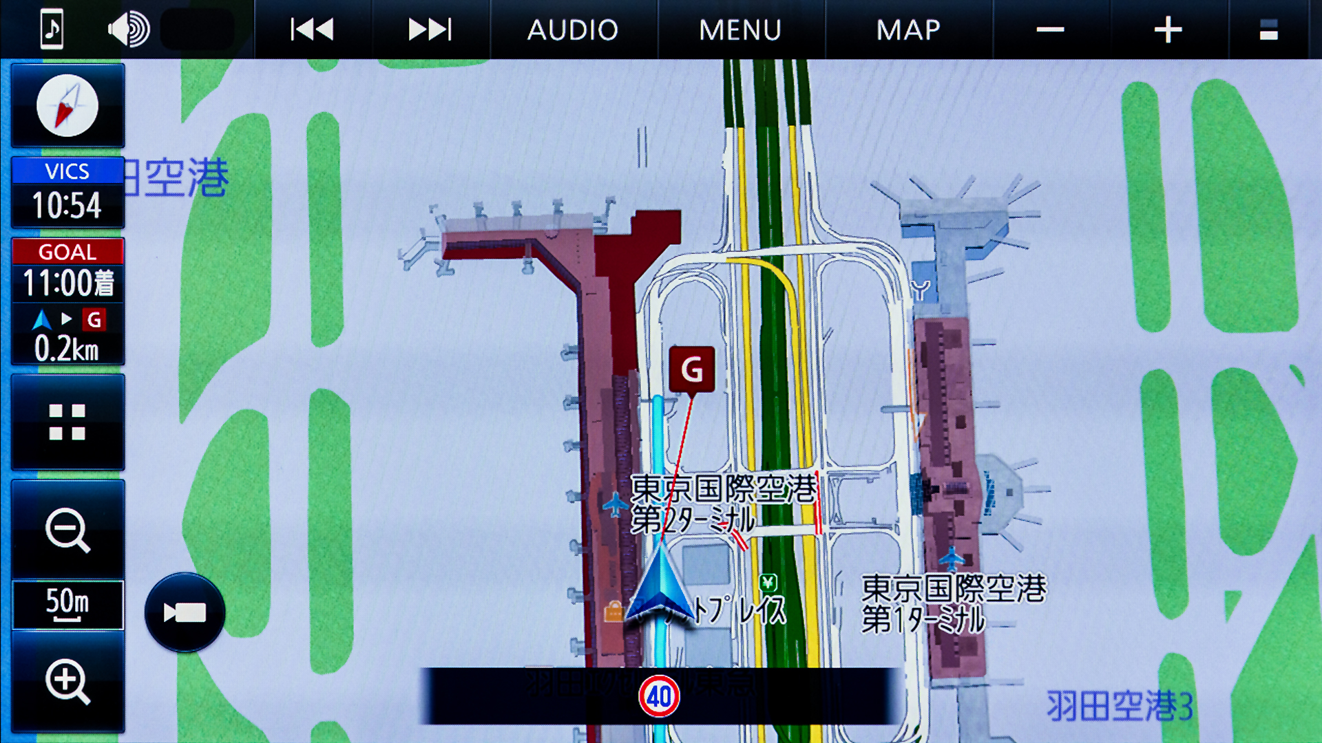 近くで案内が終わることもなく、しっかりと駐車場まで誘導してくれました
