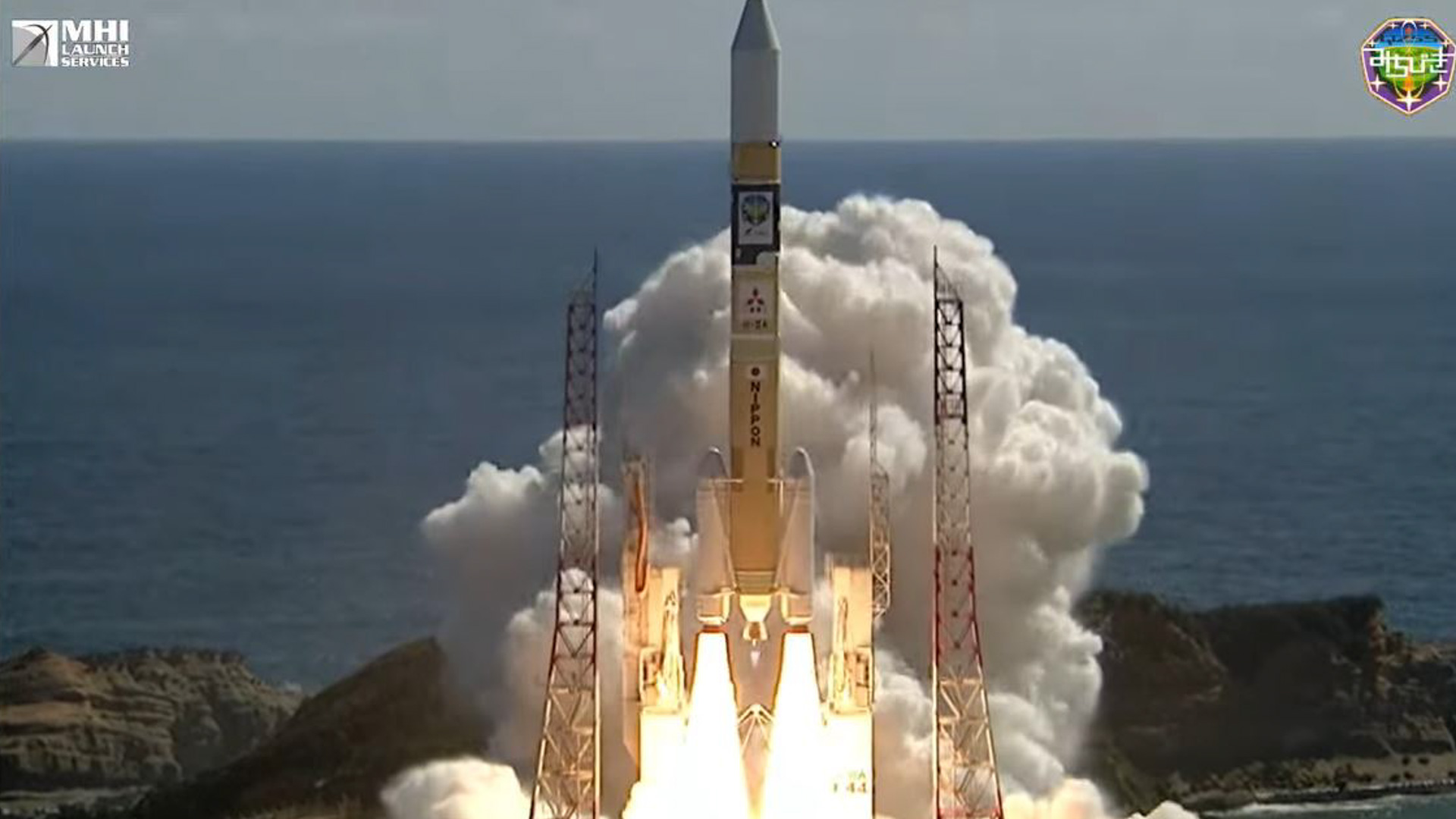 三菱重工の公式YouTubeチャンネルよりH-IIAロケット44号機打上げライブ中継