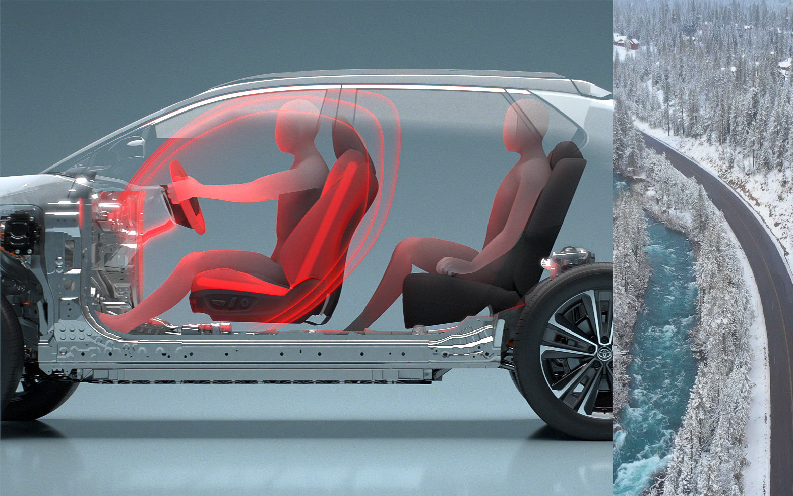 シートヒーター、ステアリングヒーターなど局所暖房を駆使して低消費電力化