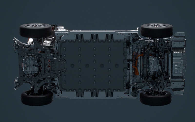 非売品　トヨタ　bz4x e-tnga トヨタ、e-TNGA採用のバッテリEV新型車「bZ4X」詳細公表 スバルのAWD