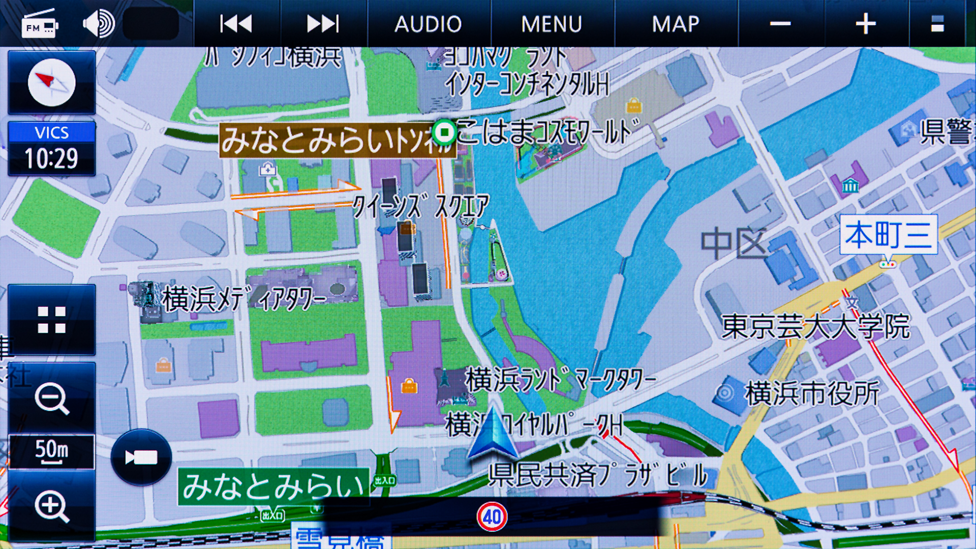 左から文字サイズ小、中、大