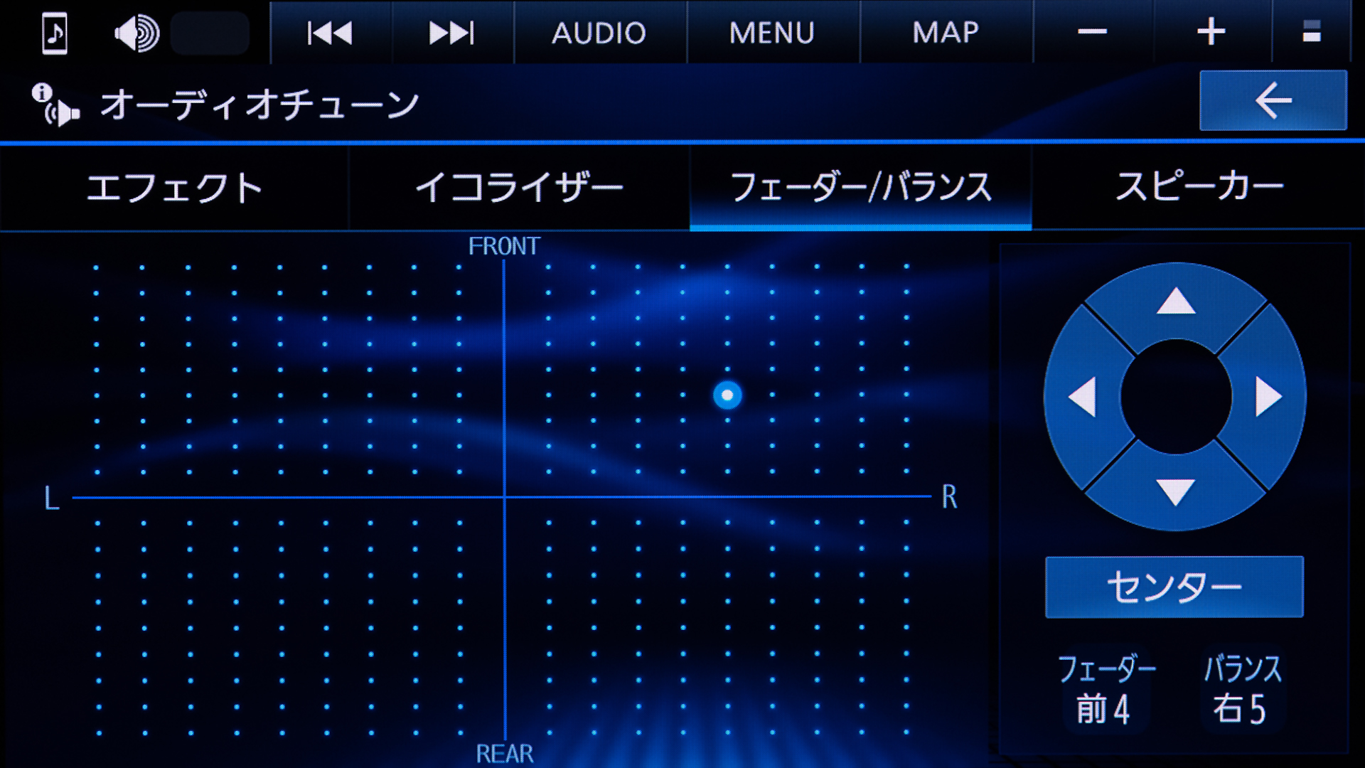 イコライザーやフェーダーを用意