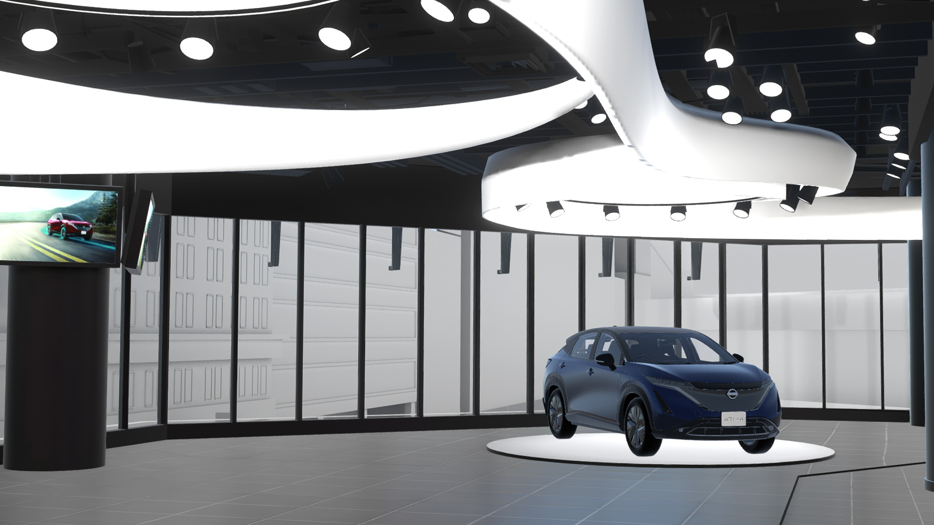 東京 銀座にある「NISSAN CROSSING」を忠実に三次元化