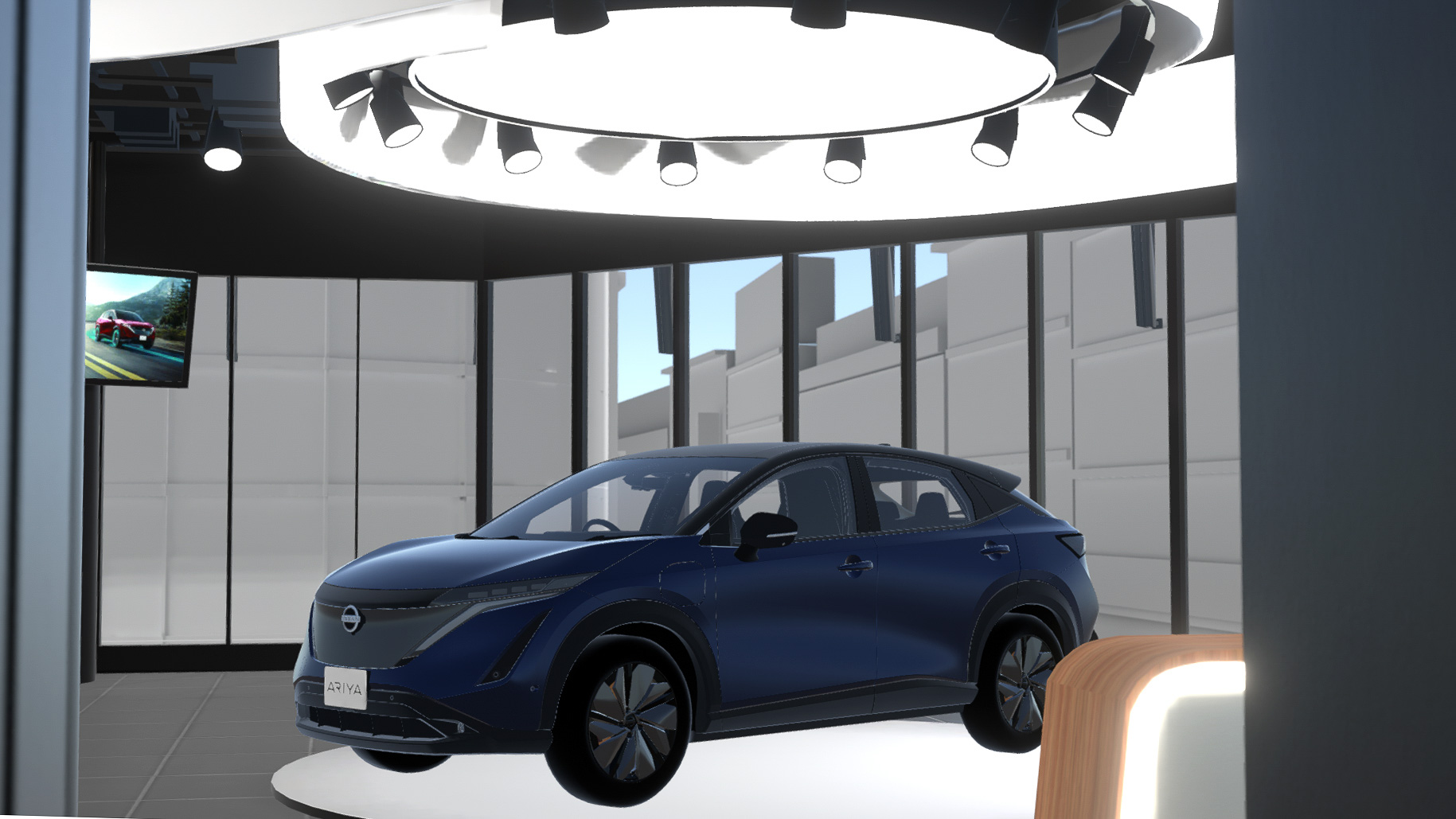 東京 銀座にある「NISSAN CROSSING」を忠実に三次元化