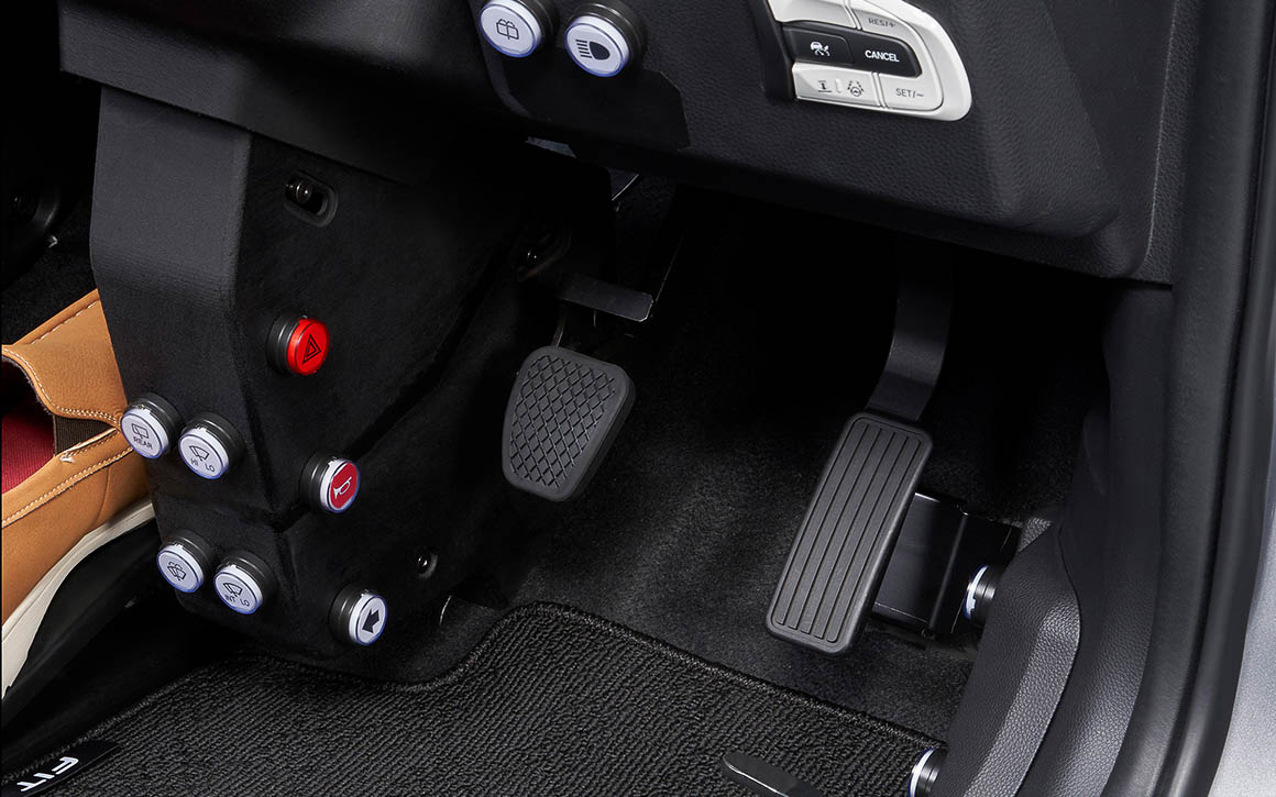 足用コンビネーションスイッチ装着例