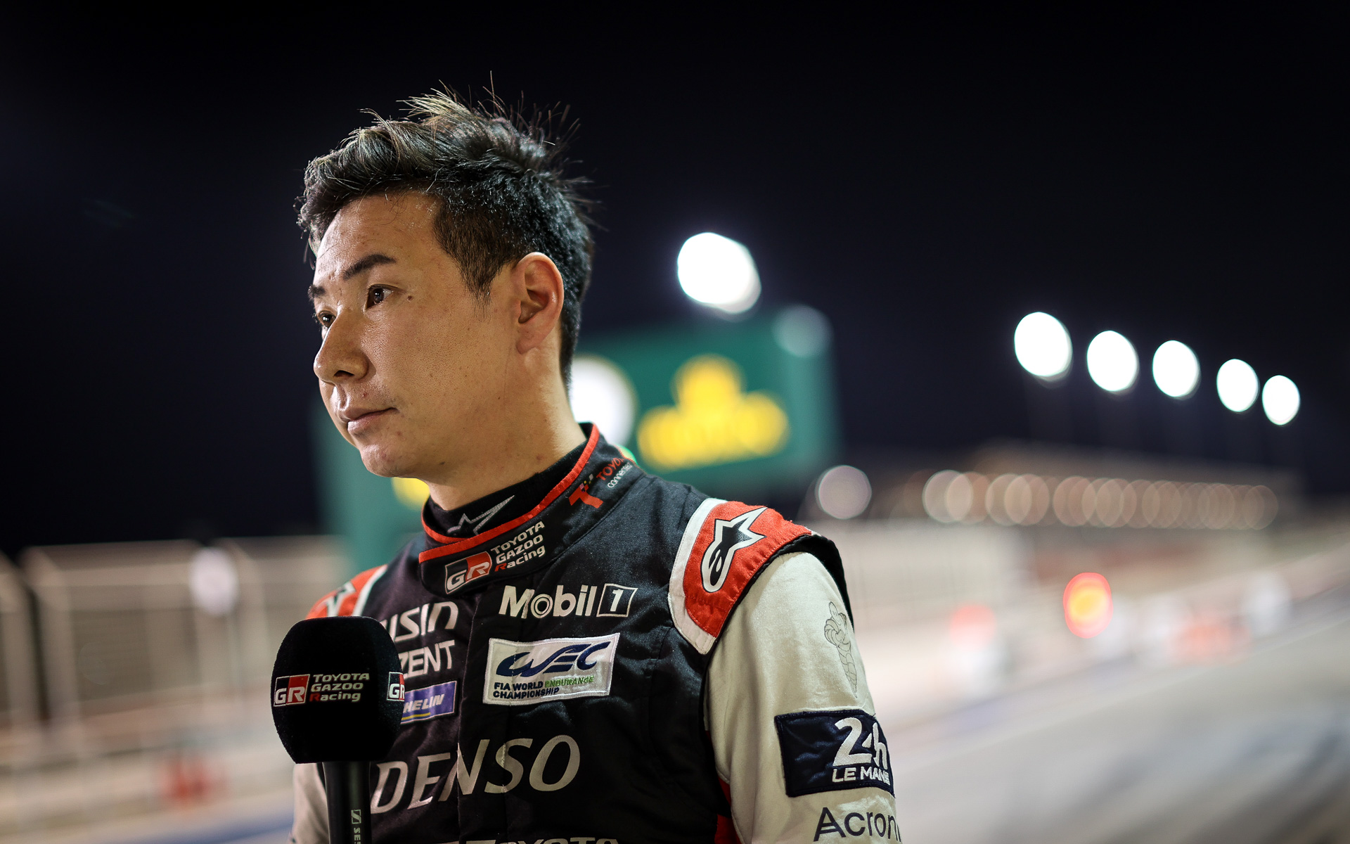 小林可夢偉選手。連覇をかけて最終戦に挑む