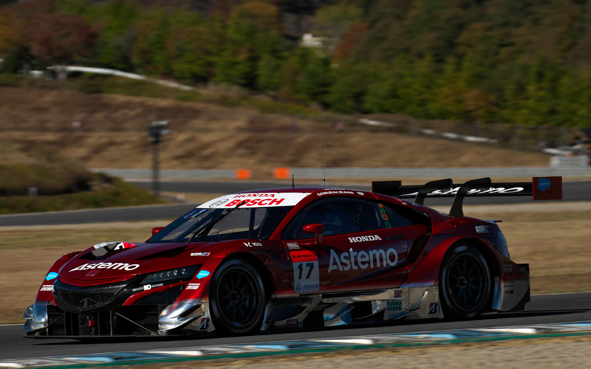 ランキング実質2位のAstemo NSX-GT（塚越広大/ベルトラン・バゲット組、BS）