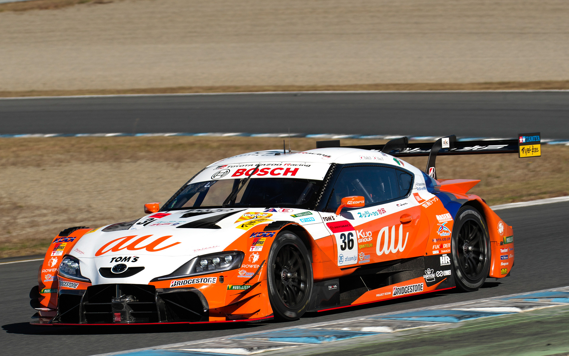 ランキング実質3位の36号車 au TOM'S GR Supra（関口雄飛/坪井翔組、BS）