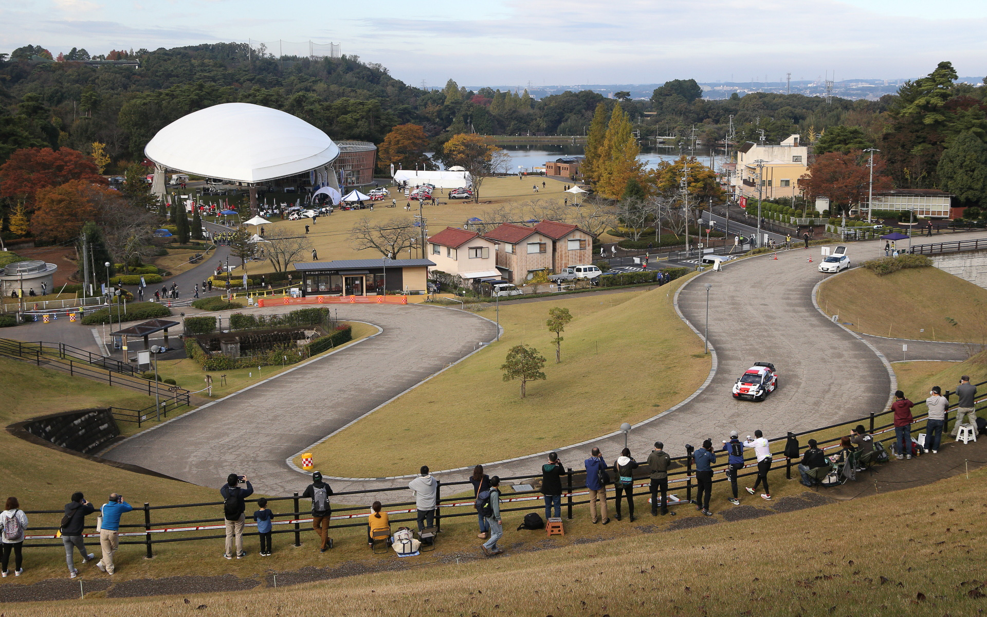 勝田貴元選手がデモランした鞍ケ池公園