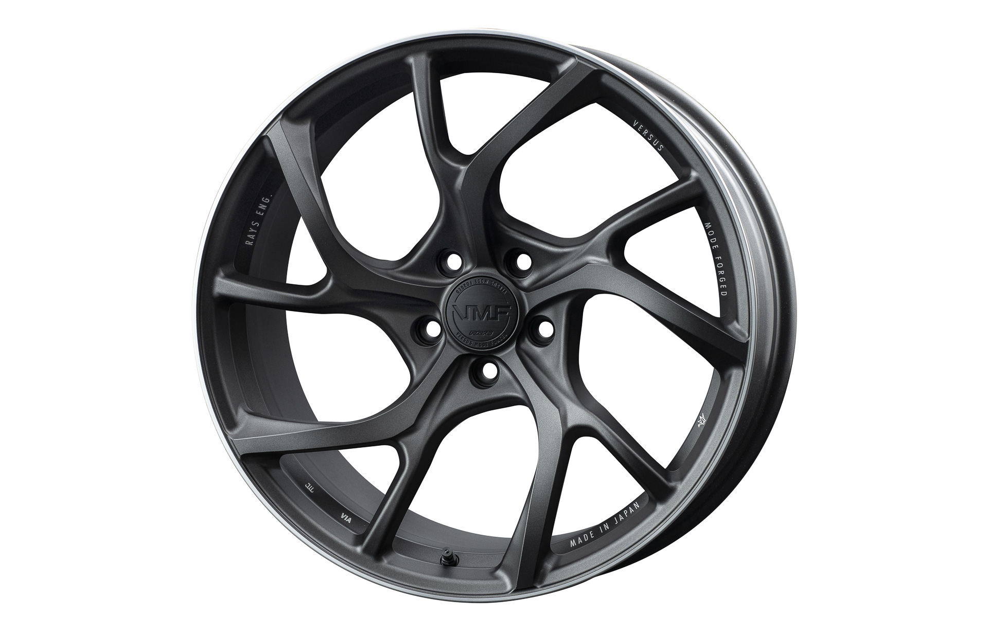 マットガンブラック/リムエッジDC