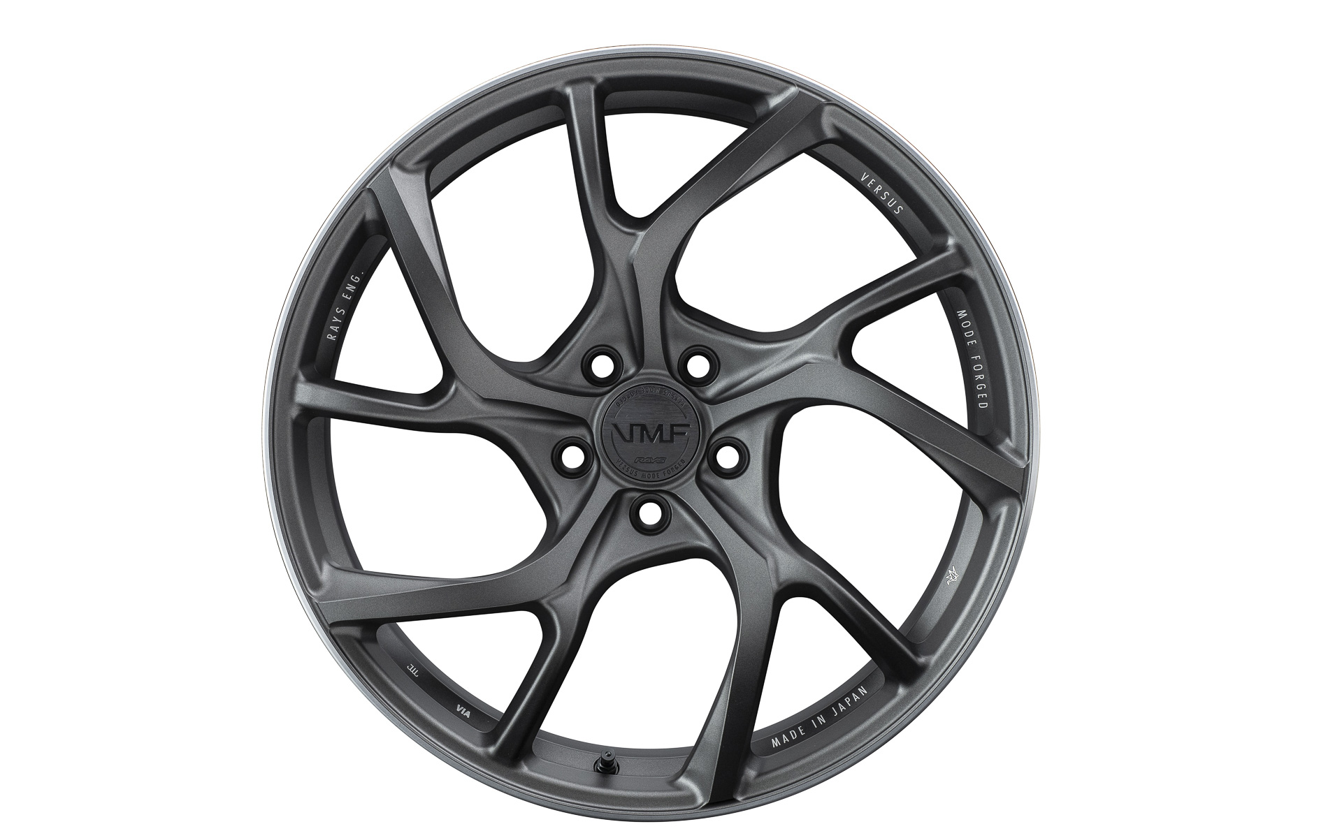 マットガンブラック/リムエッジDC