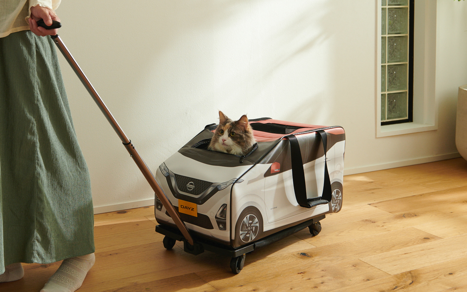 お出かけ用“にゃっさんデイズ型キャリーバッグ”