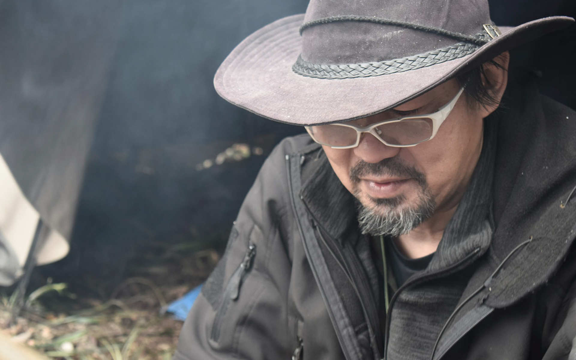 インストラクターは日本ブッシュクラフト協会理事の小西政幸氏