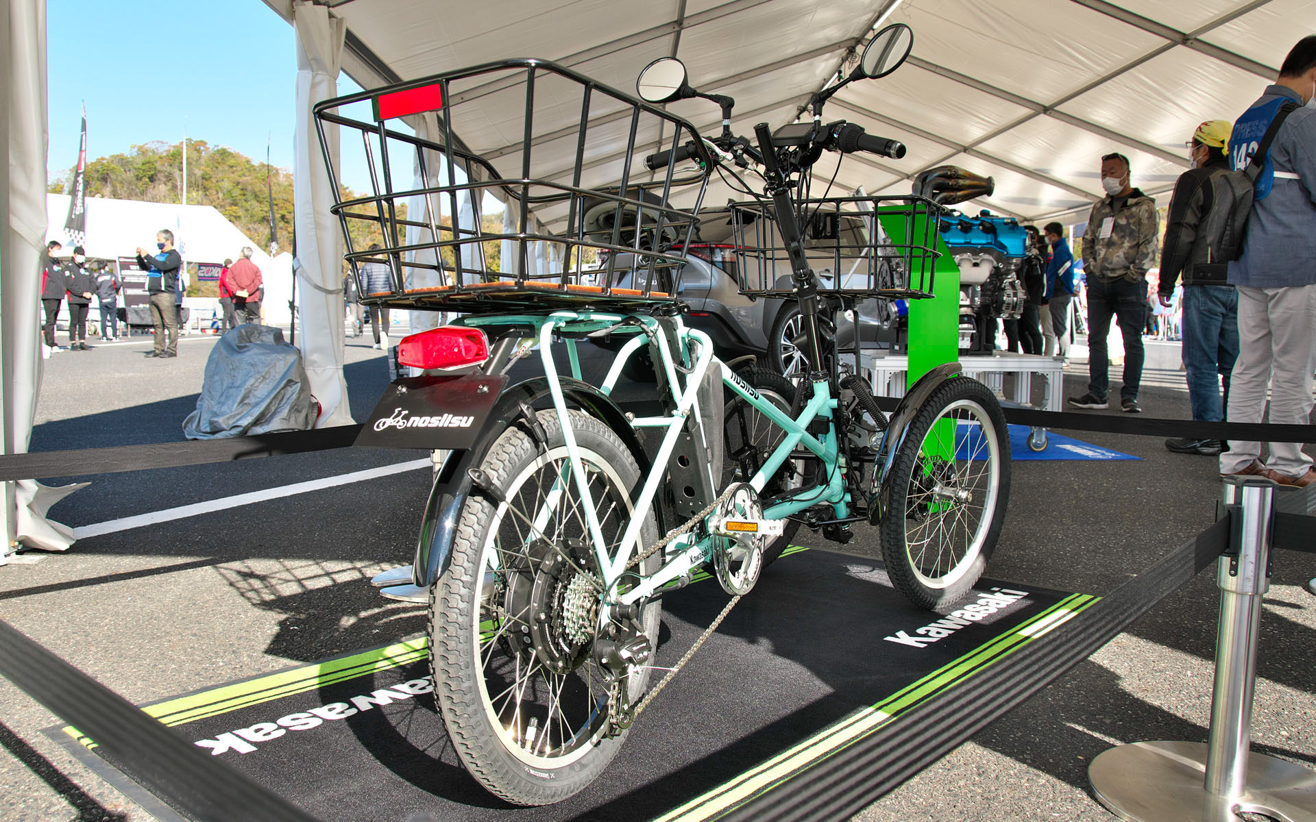 電動3輪「ノスリス」も展示