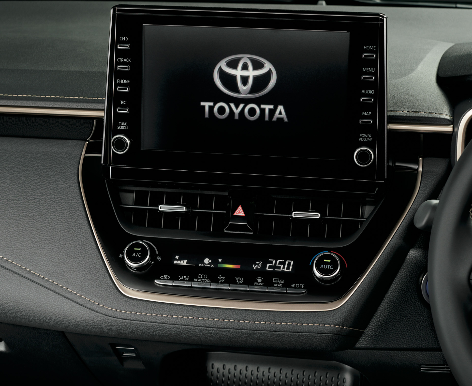 カローラ 特別仕様車 スパークリングゴールド塗装（ヒーターコントロールパネル）