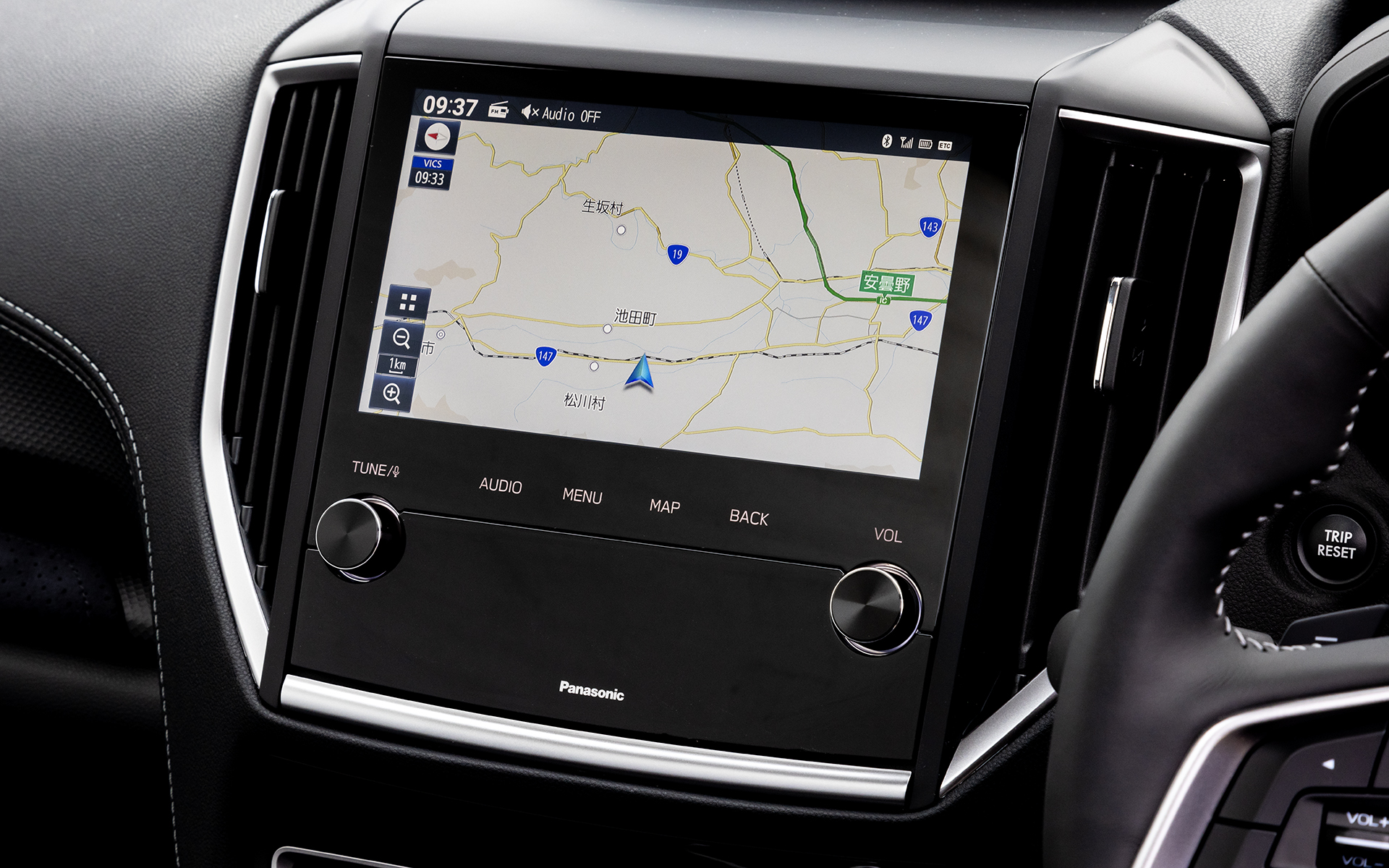 ナビゲーションはオプション設定となる8型のビルトインタイプを装着。アイサイトXの搭載はされなかったものの、ドライバーモニタリングシステムは継続して採用されている