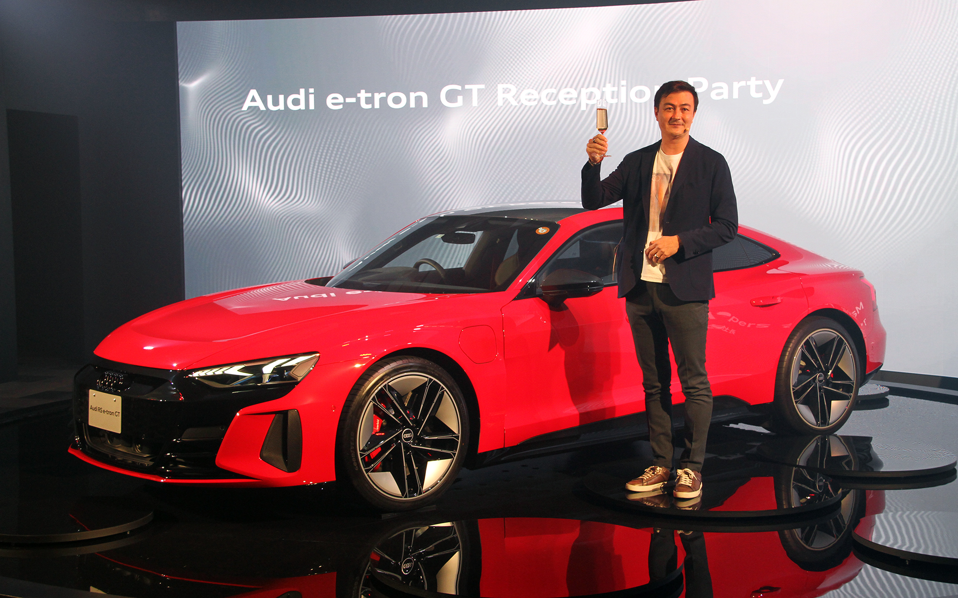 「e-tron GT」日本導入を記念したレセプションパーティに出席したアウディ ジャパン株式会社 代表取締役社長のマティアス・シェーパース氏