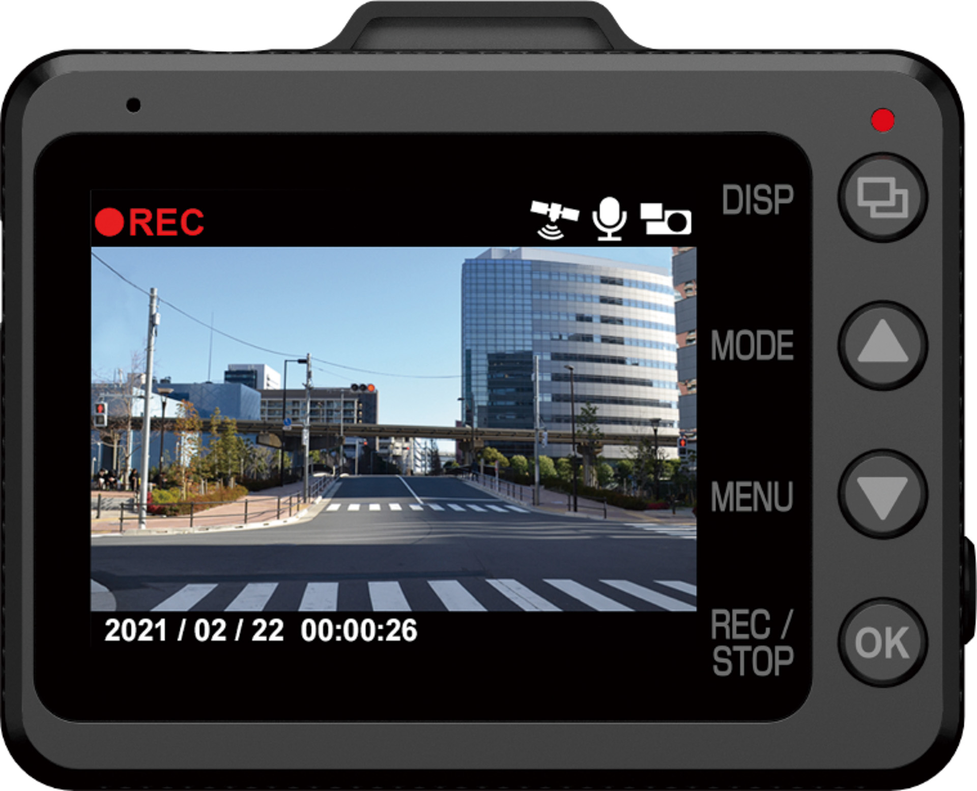 外形寸法はフロント本体は65×53x28mm（幅×高さ×奥行き）リアカメラは54×25mm（幅×直径）、電源電圧はDC12V（5V入力）、消費電力は7.5W