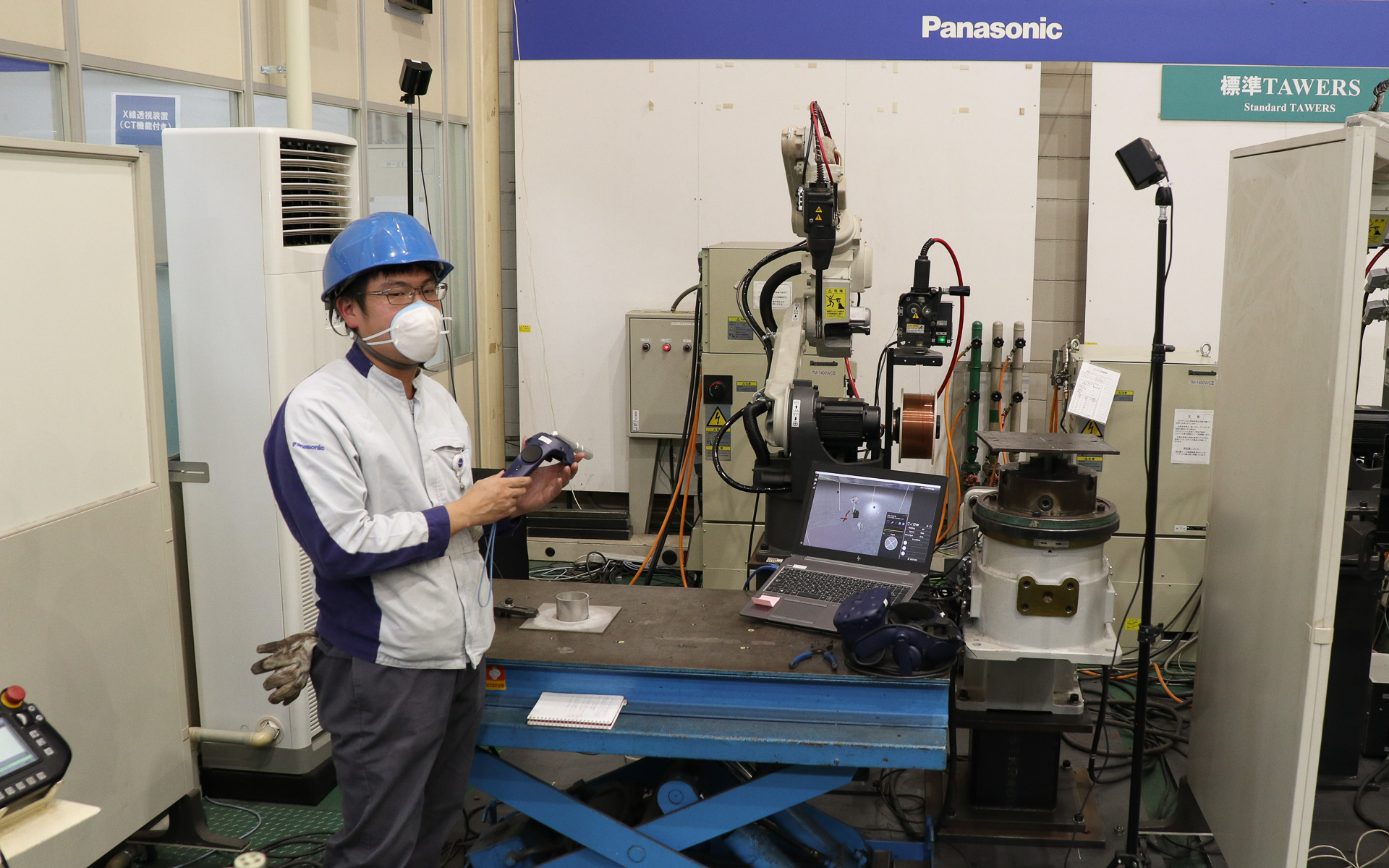 VRPS（簡易ロボットティーチングシステム）を紹介するデモ