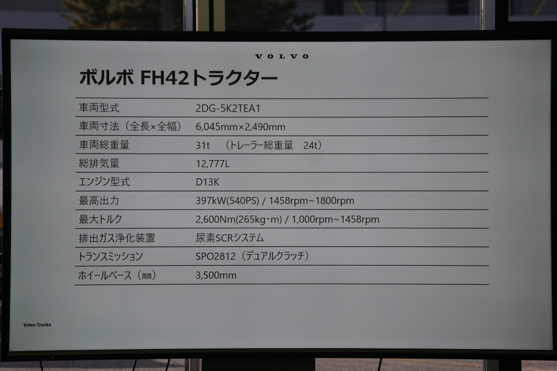 FHトラクターの標準キャブ