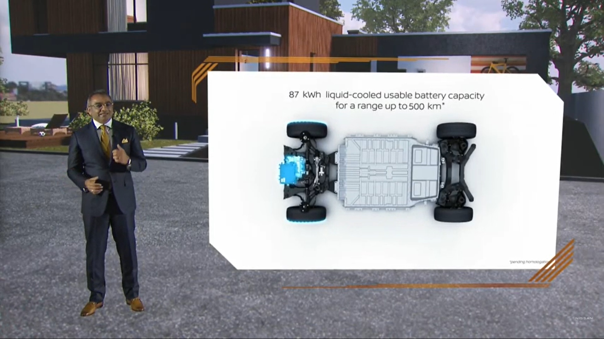 オンライン説明会でチルアウトを紹介する日産自動車株式会社 最高執行責任者 アシュワニ・グプタ氏