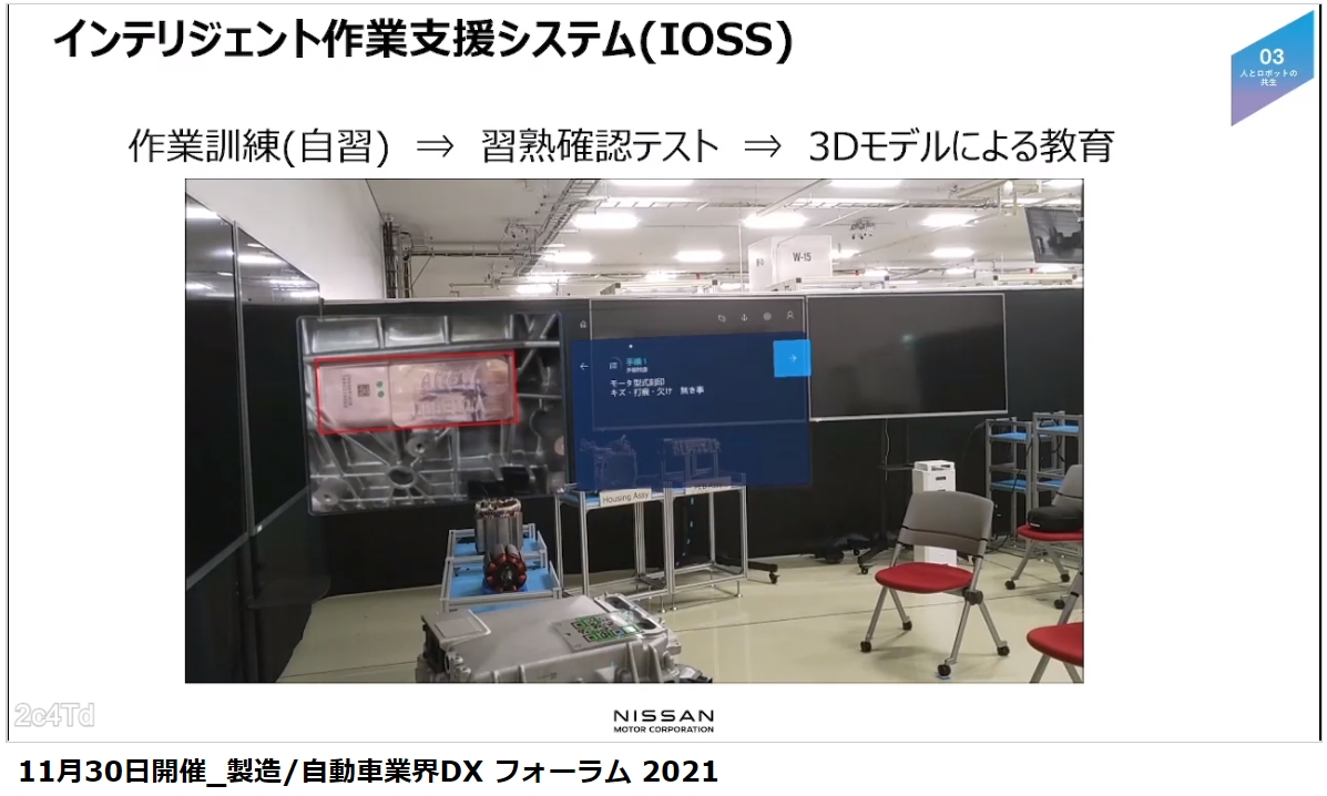 解説ムービーではIOSSを利用する作業員目線で使い方を紹介した