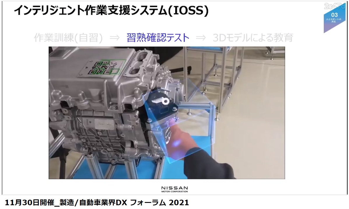 解説ムービーではIOSSを利用する作業員目線で使い方を紹介した