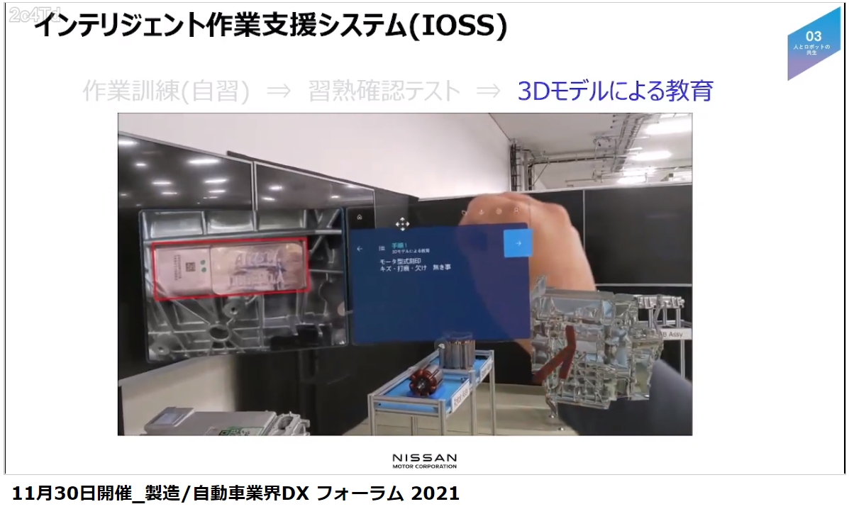解説ムービーではIOSSを利用する作業員目線で使い方を紹介した