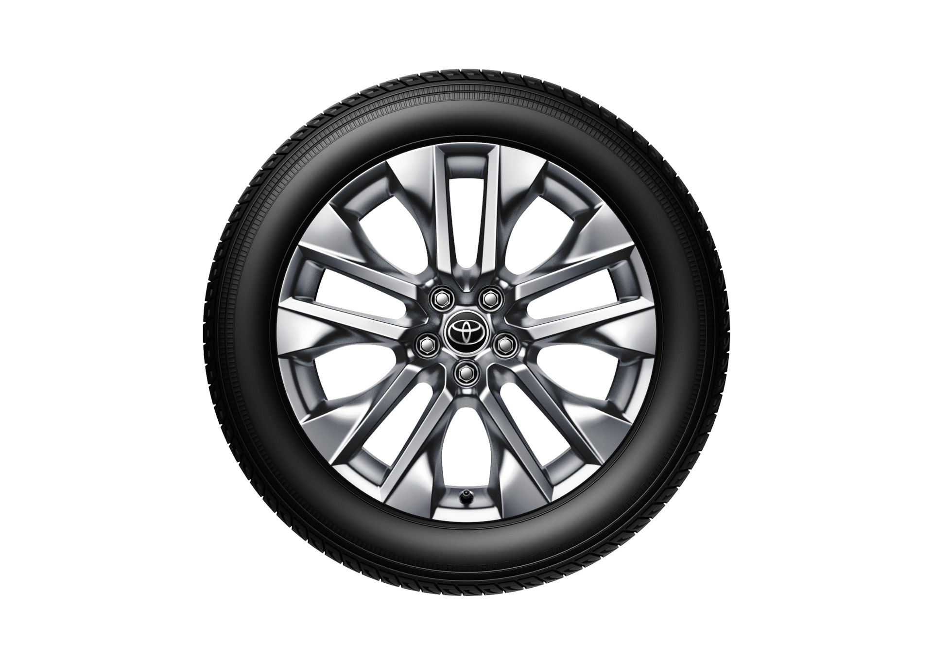 「RAV4 G“Zパッケージ”」19インチタイヤ＆アルミホイール（スーパークロームメタリック塗装）