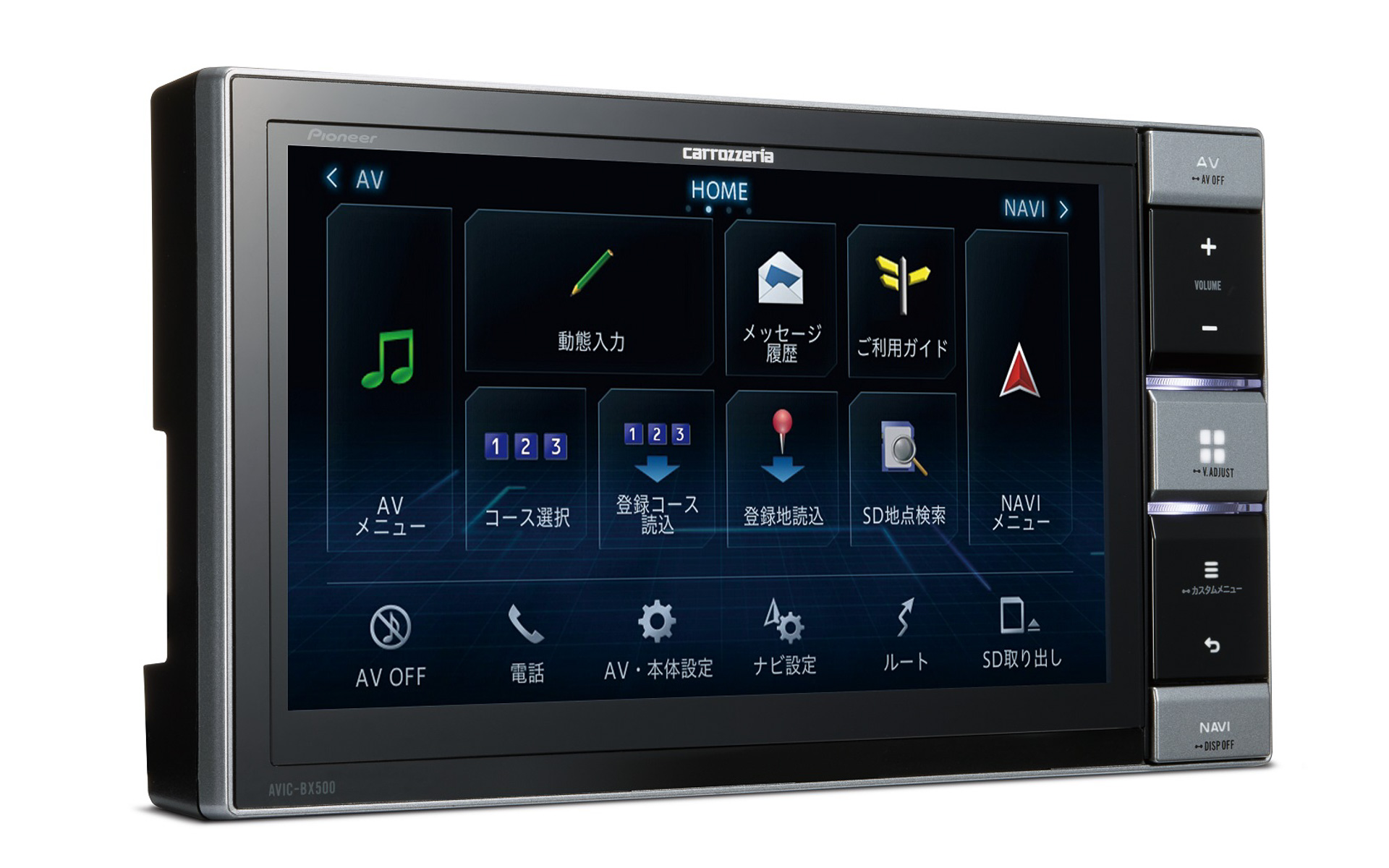 B.PROカーナビ（オンダッシュタイプ）【型番AVIC-BX500-4B-VA2V】