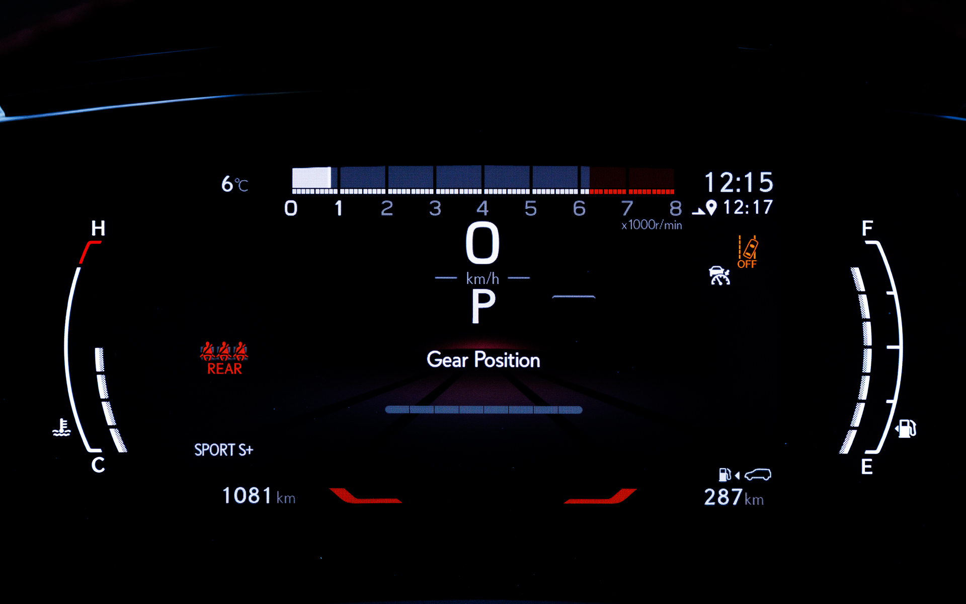 Sport S＋時のメーターパネル