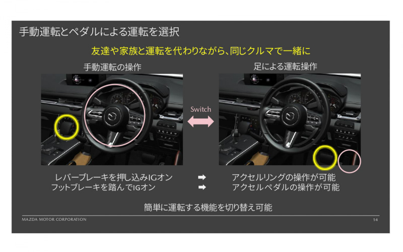 マツダ「MX-30 SeDV」説明会 手動運転装置付き車両に込めた開発陣の